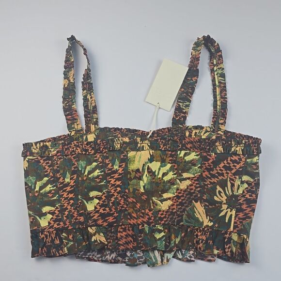 Ulla Johnson NWT Alexandra Crop Top in‎ Prism MSRP $270 Women's size 12 - Picture 13 of 13